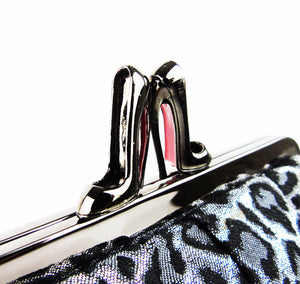 CHRISTIAN LOUBOUTIN Miss Loubi Sparkle Leopard Mini Clutch