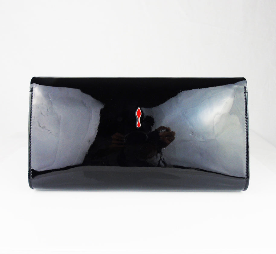 CHRISTIAN LOUBOUTIN black evening bag current season