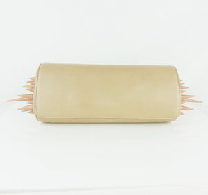 Louboutin nude marquise spike clutch