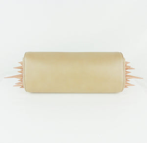 CHRISTIAN LOUBOUTIN Marquise nude leather spike clutch