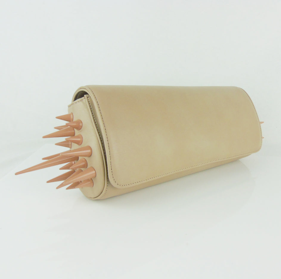 Christian louboutin spike discount clutch