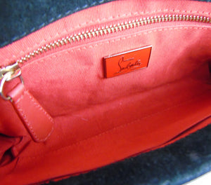 Patent leather clutch bag Christian Louboutin Beige in Patent leather -  34797279