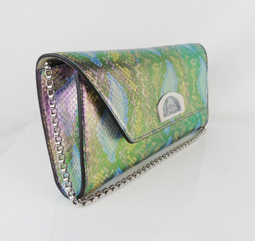 Iridescent on sale clutch purse