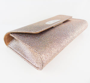 Christian LOUBOUTIN vero dodat clutch nude glitter