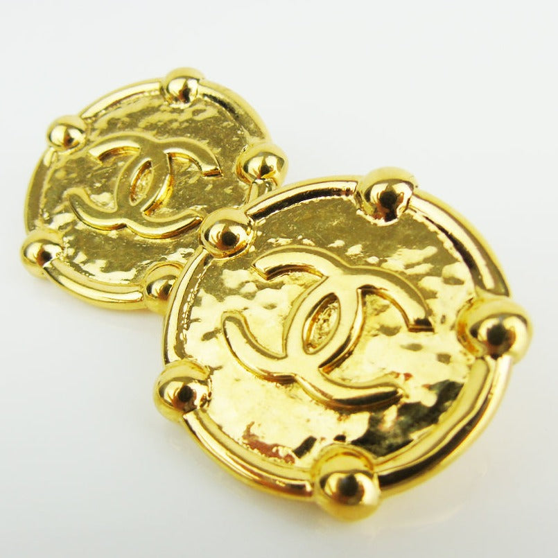 Chanel large vintage earrings 1980s 