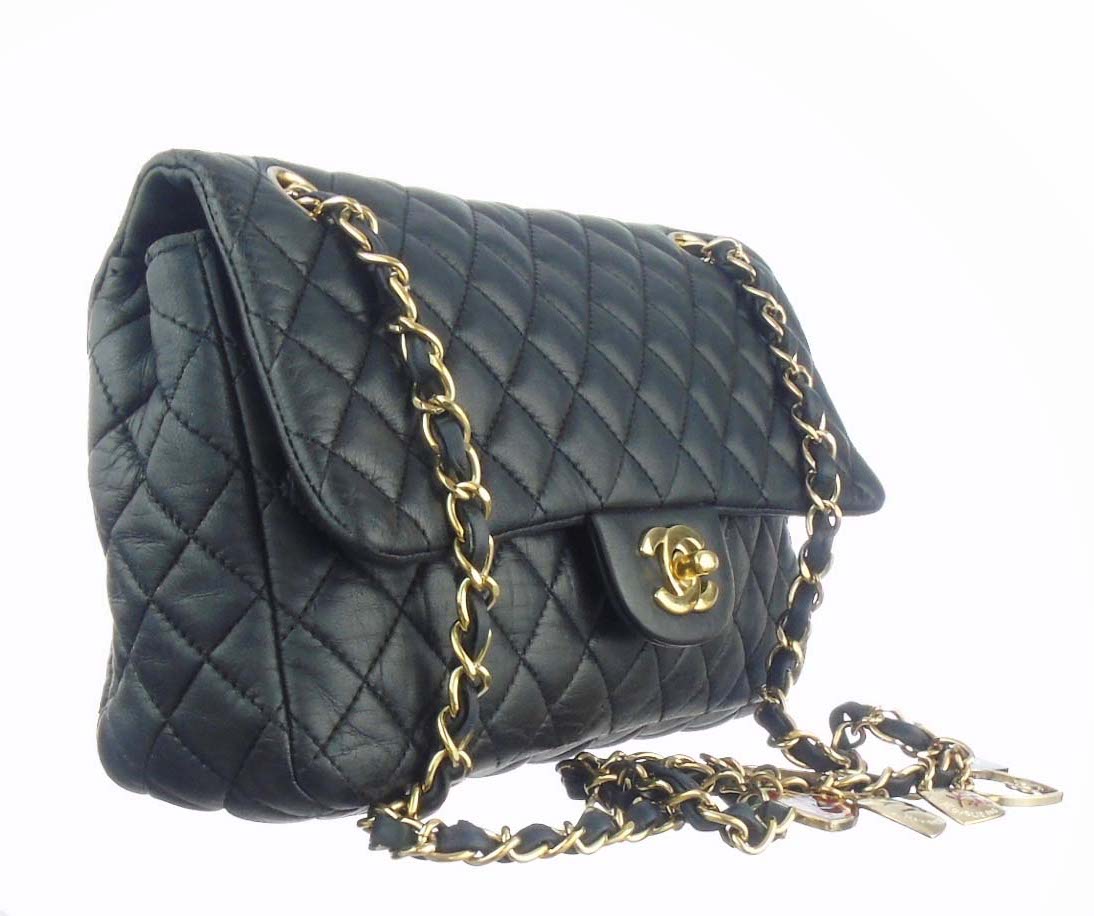 Chanel black classic flap bag