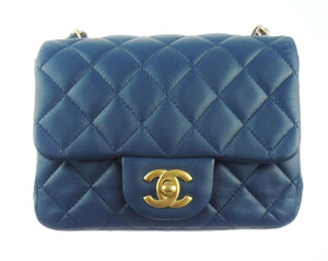 Chanel classic cheap flap navy blue