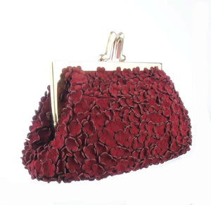 christian louboutin loubinight pot pourri clutch suede flowers evening bag