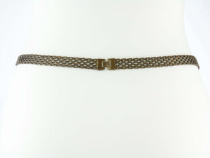 CHANEL multi-logo antique gold chain belt 1997