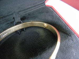 CARTIER Love Bracelet 18ct Yellow Gold size 17