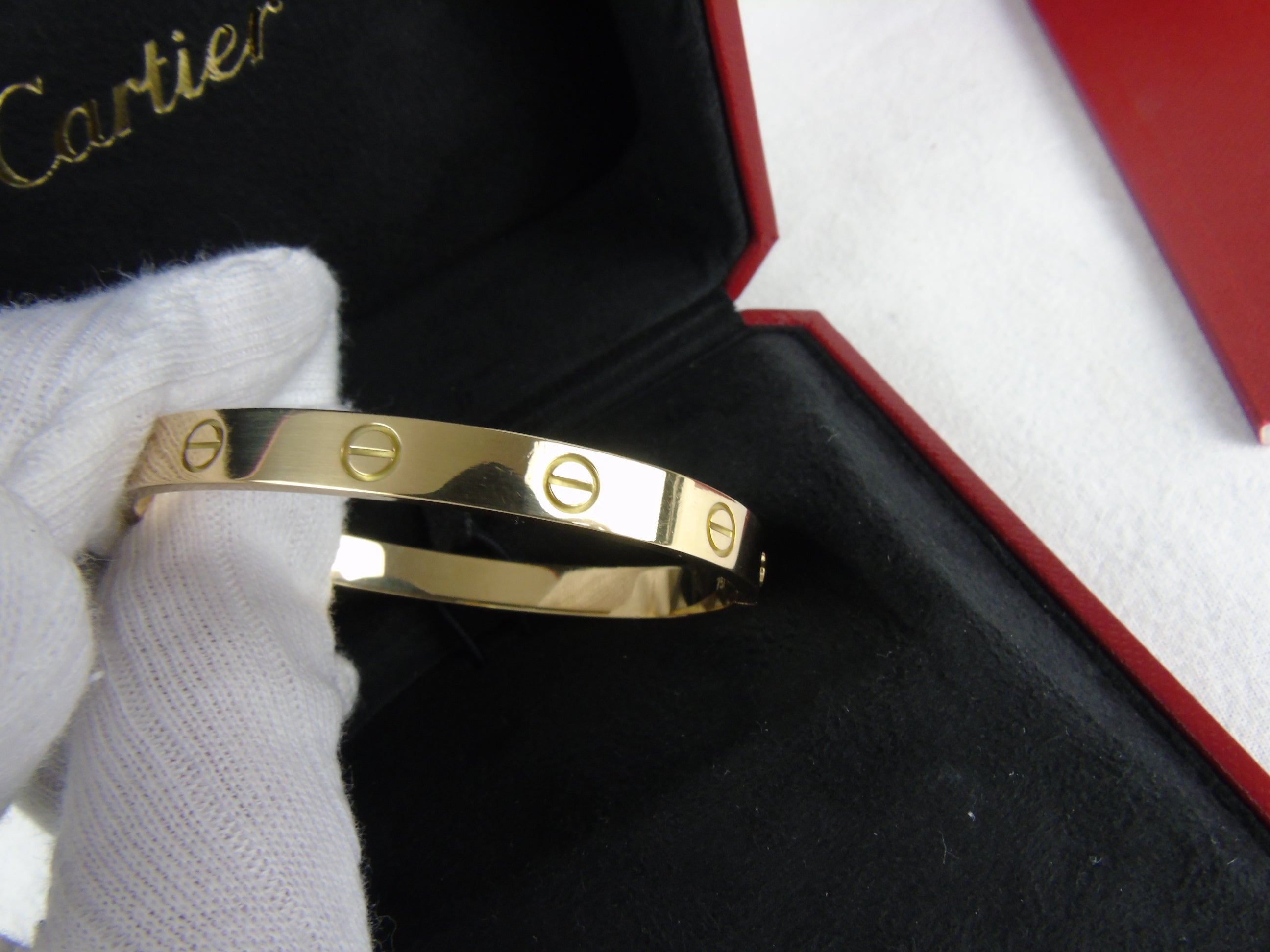 CARTIER Love Bracelet 18ct Yellow Gold size 17