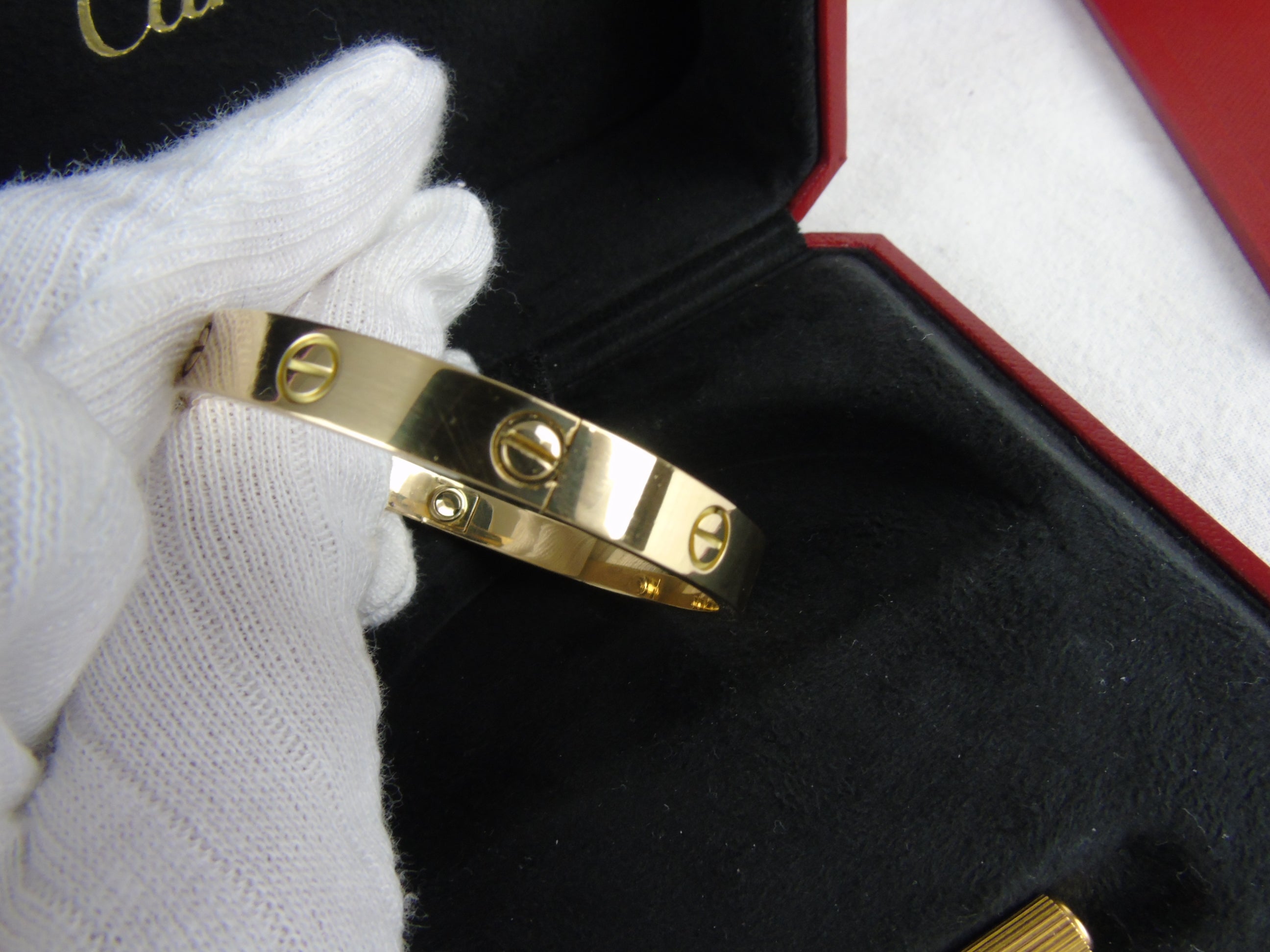 CARTIER Love Bracelet 18ct Yellow Gold size 17