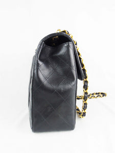 CHANEL Classic  'Jumbo XL' (Maxi) 2.55 Flap bag Black Leather - vintage