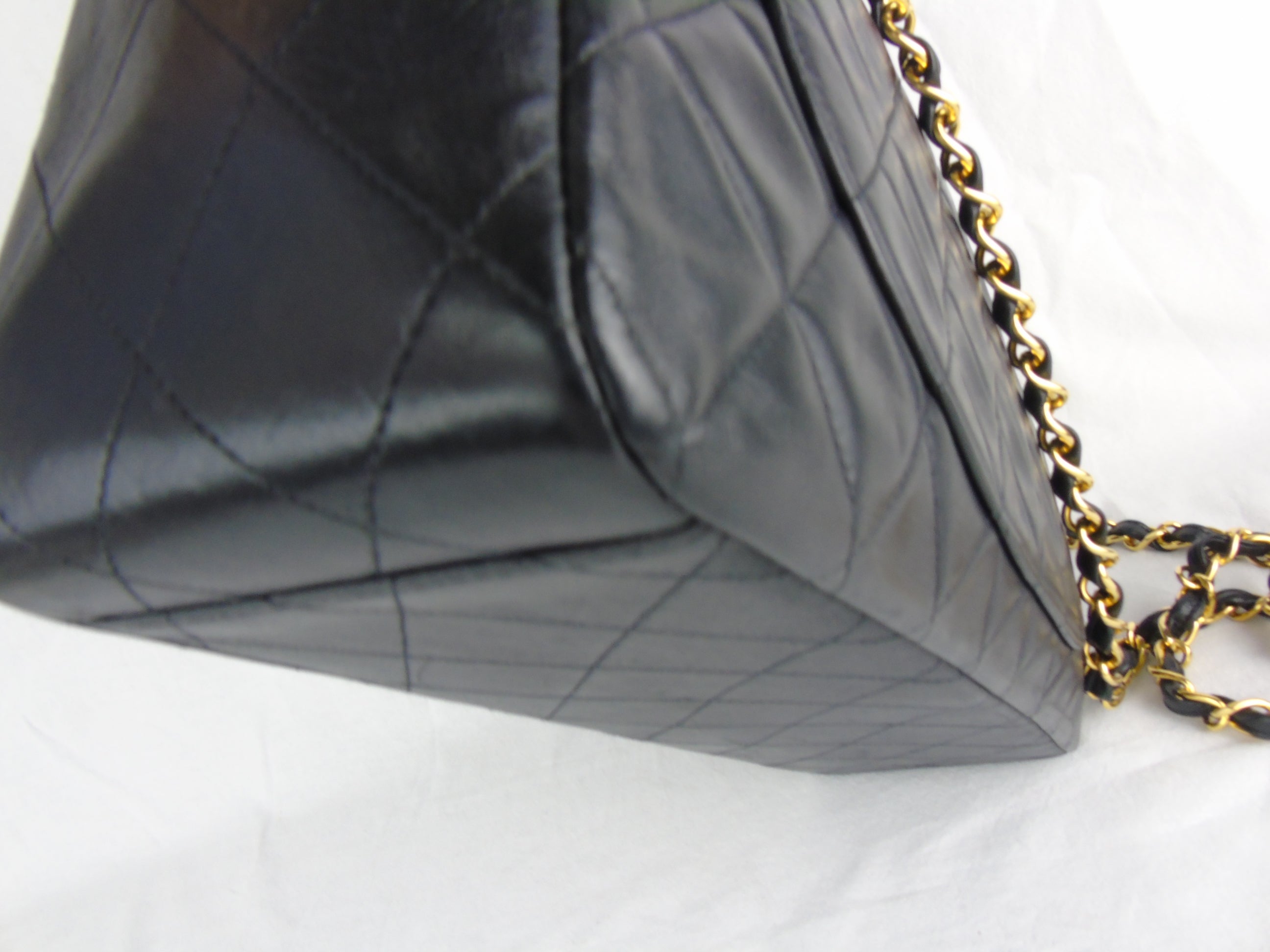 CHANEL Classic  'Jumbo XL' (Maxi) 2.55 Flap bag Black Leather - vintage