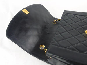 CHANEL 'Diana' 25 black classic flap bag ghw - vintage