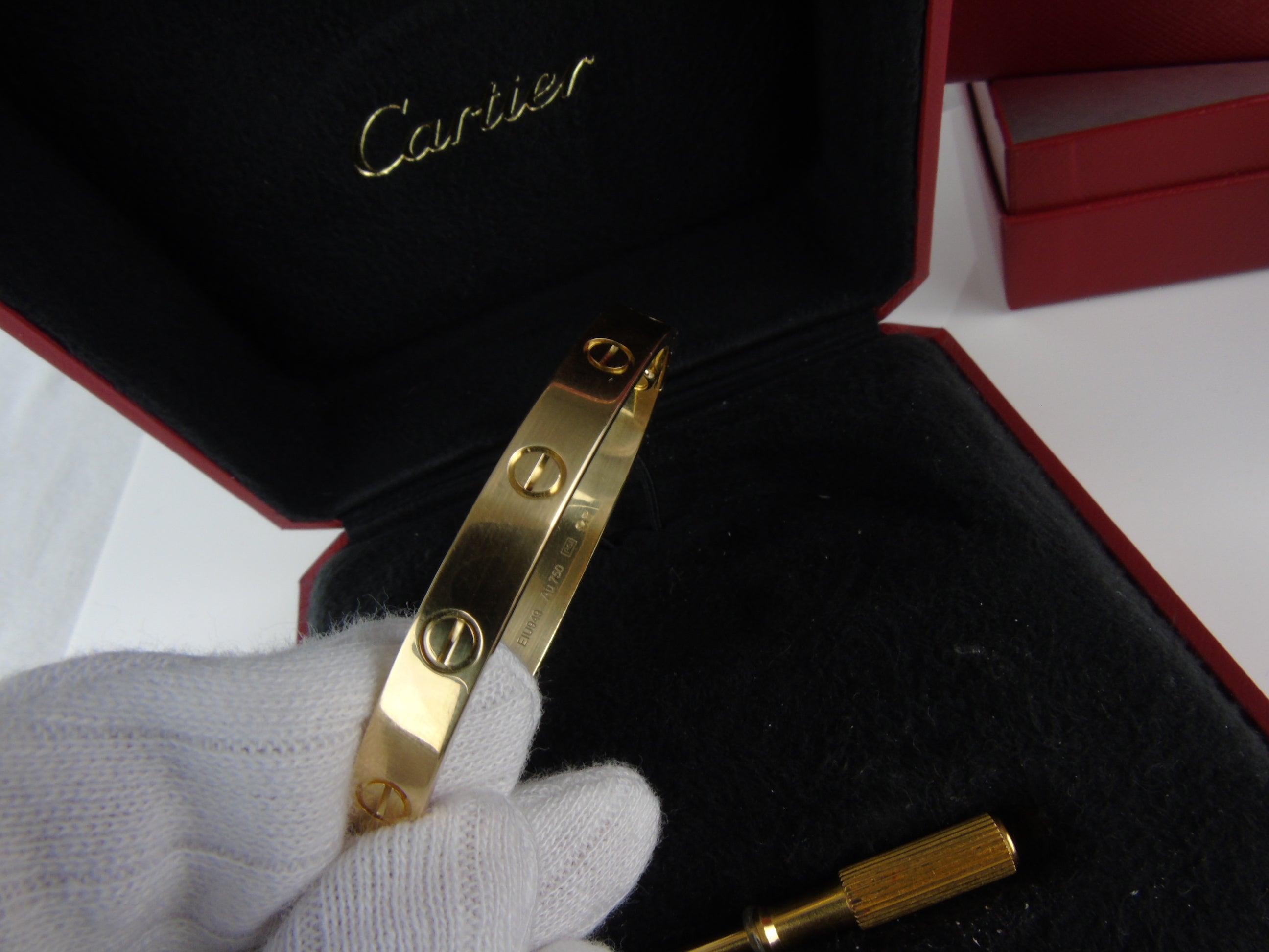 CARTIER Love Bracelet 18ct Yellow Gold size 16