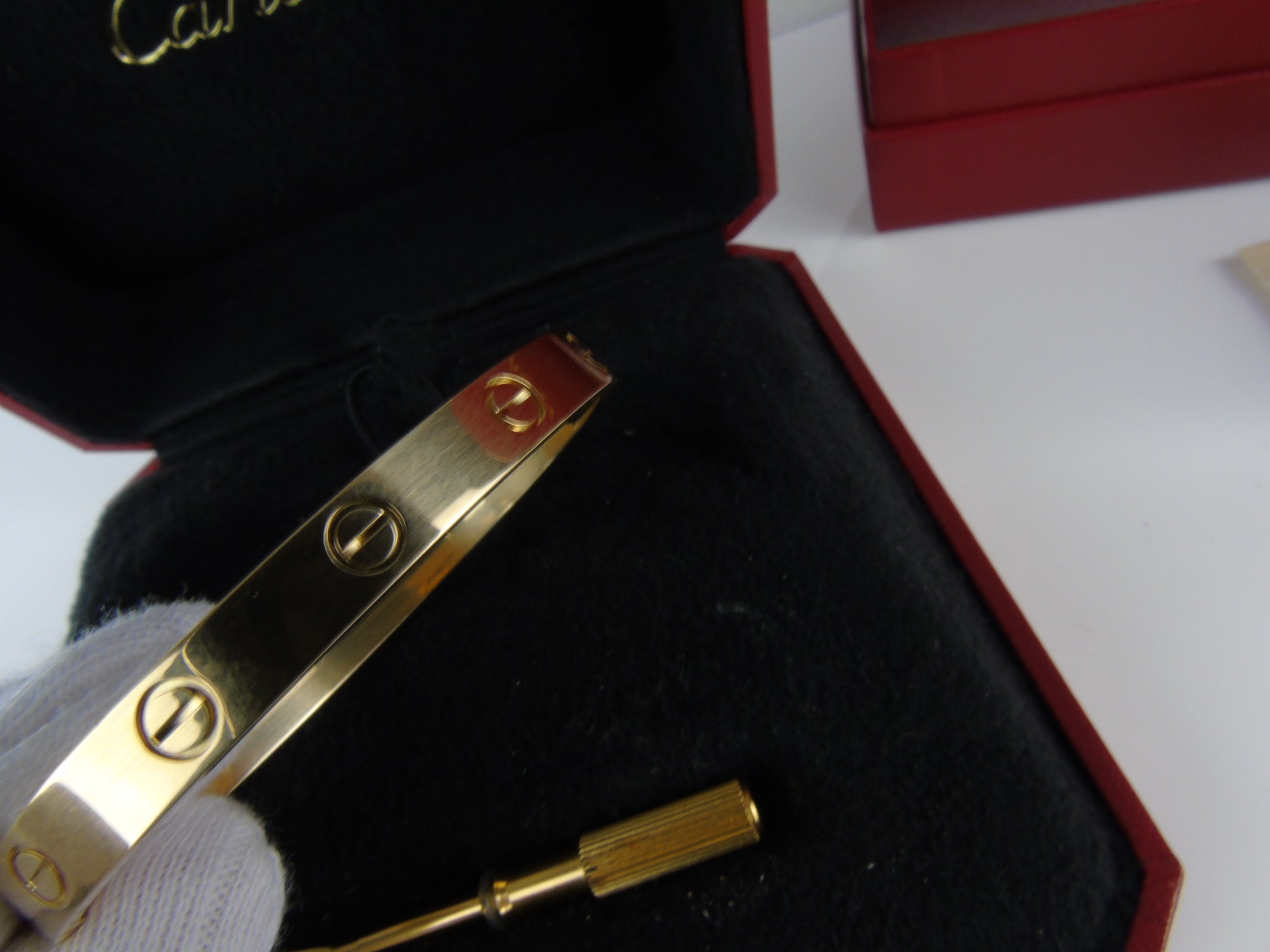 CARTIER Love Bracelet 18ct Yellow Gold size 16