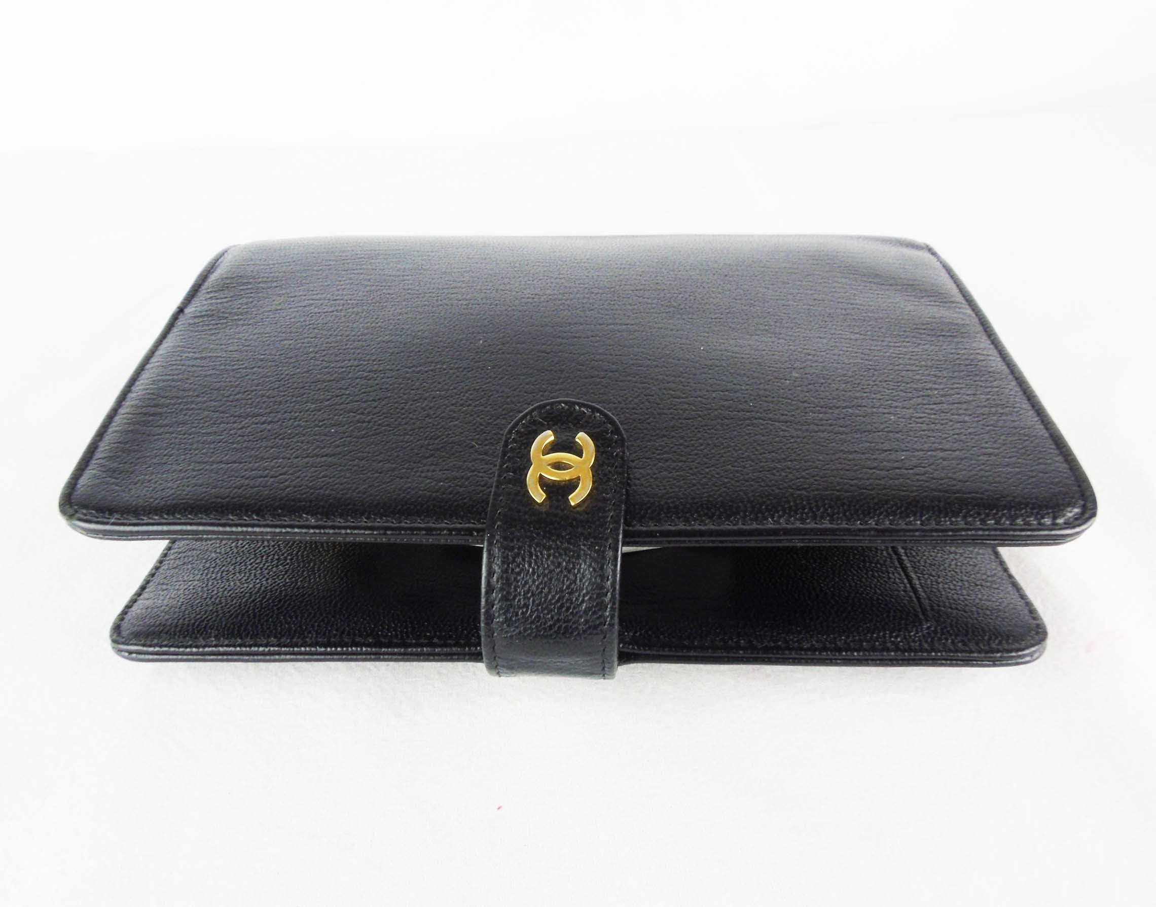 CHANEL Black Leather Agenda Organiser