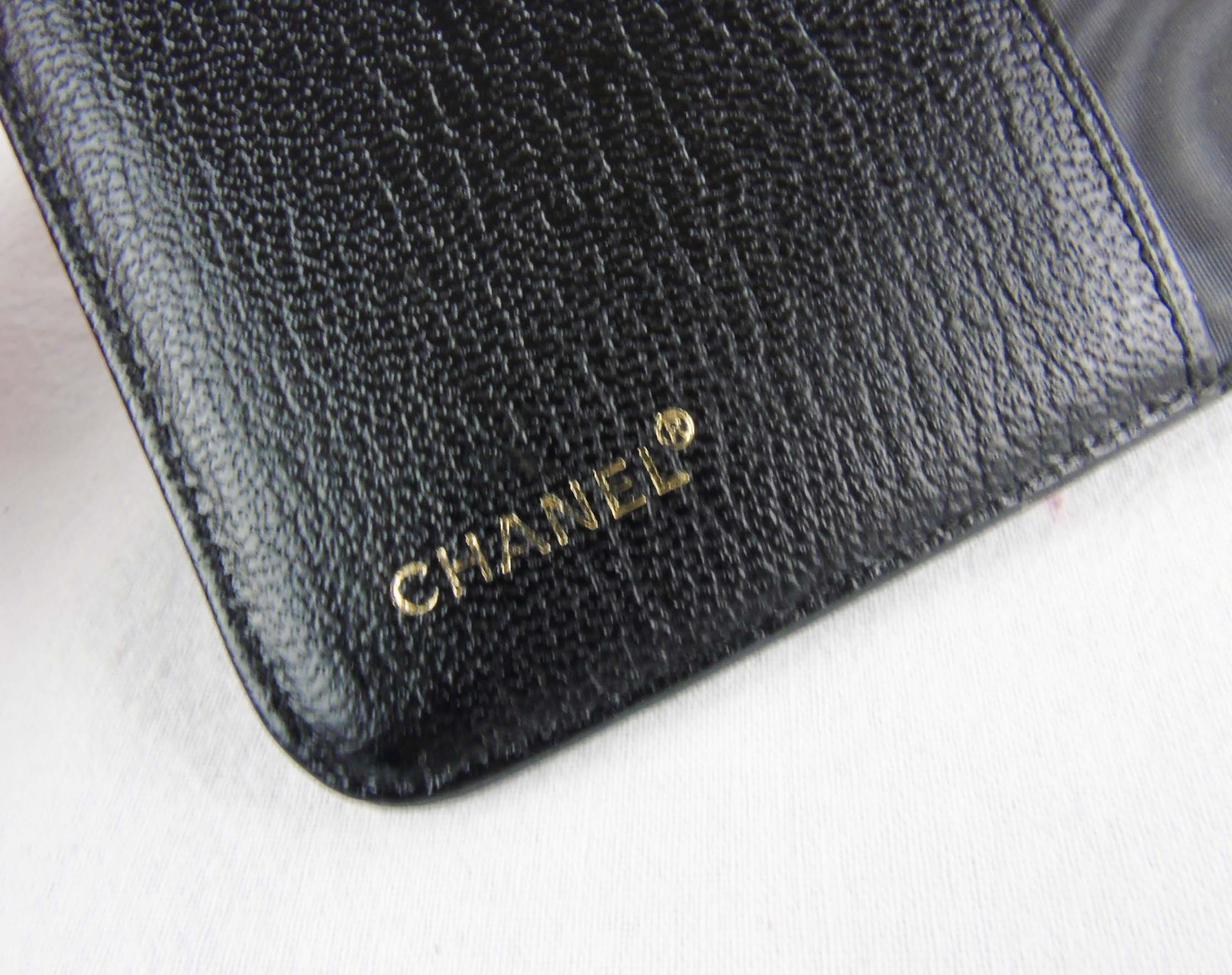 CHANEL Black Leather Agenda Organiser