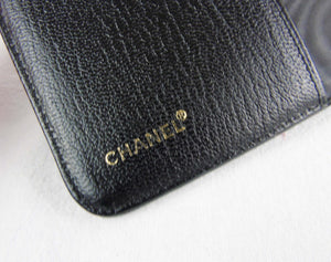 CHANEL Black Leather Agenda Organiser