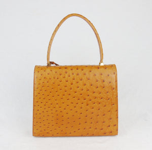 LOUIS VUITTON 'Malsherbes' Limited Edition handbag in tan ostrich leather